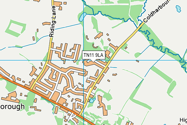 TN11 9LA map - OS VectorMap District (Ordnance Survey)