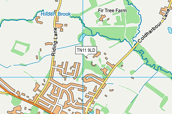 TN11 9LD map - OS VectorMap District (Ordnance Survey)