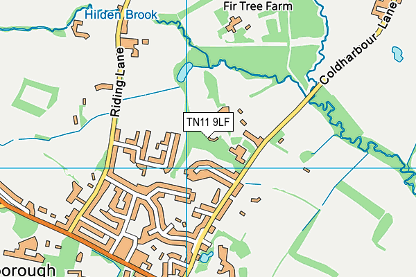 TN11 9LF map - OS VectorMap District (Ordnance Survey)