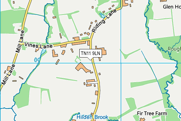 TN11 9LN map - OS VectorMap District (Ordnance Survey)