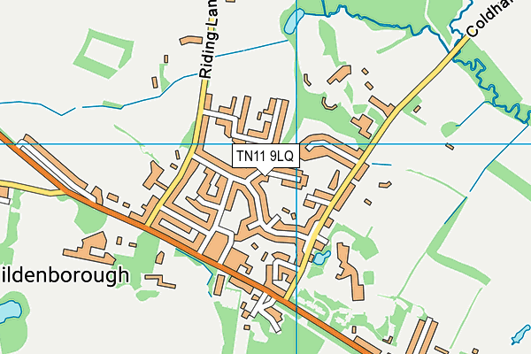 TN11 9LQ map - OS VectorMap District (Ordnance Survey)