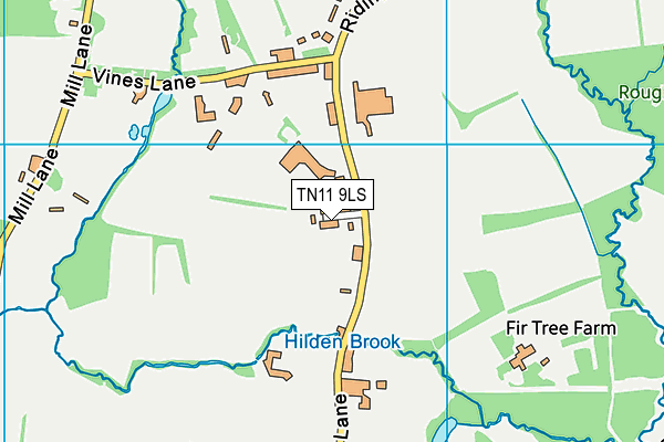 TN11 9LS map - OS VectorMap District (Ordnance Survey)