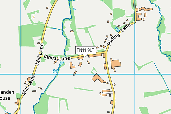 Map of RIDING LANE PADDOCK LIMITED at district scale