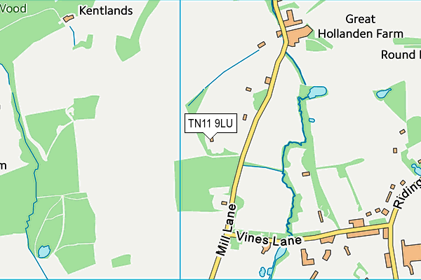 TN11 9LU map - OS VectorMap District (Ordnance Survey)