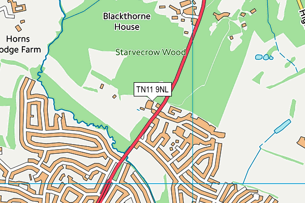 TN11 9NL map - OS VectorMap District (Ordnance Survey)