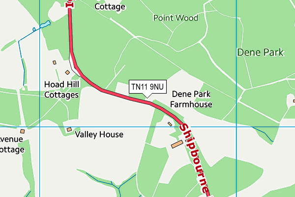 TN11 9NU map - OS VectorMap District (Ordnance Survey)