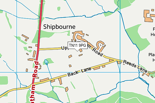 TN11 9PG map - OS VectorMap District (Ordnance Survey)