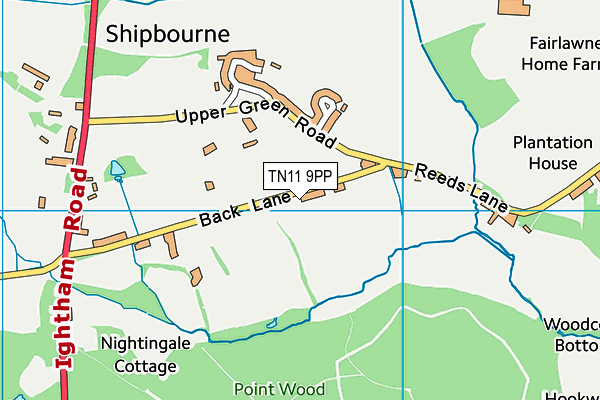 TN11 9PP map - OS VectorMap District (Ordnance Survey)