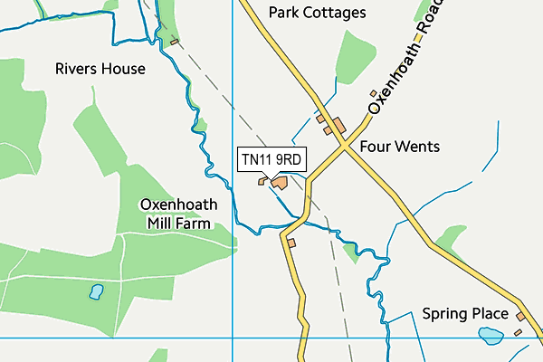 TN11 9RD map - OS VectorMap District (Ordnance Survey)