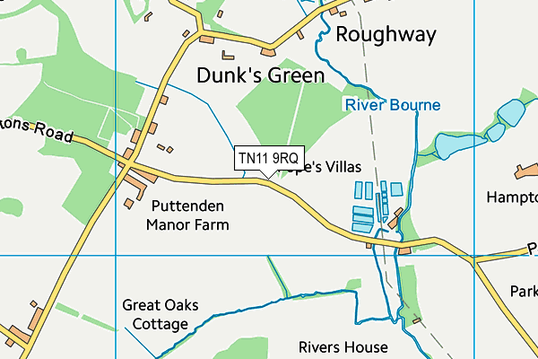TN11 9RQ map - OS VectorMap District (Ordnance Survey)