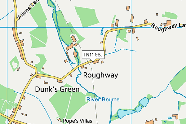 TN11 9SJ map - OS VectorMap District (Ordnance Survey)