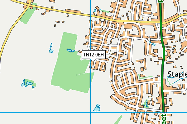 TN12 0EH map - OS VectorMap District (Ordnance Survey)