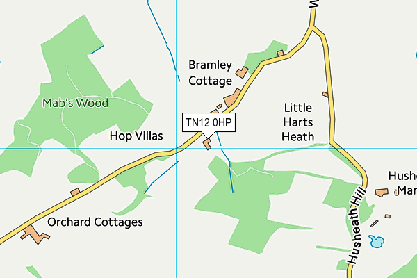 TN12 0HP map - OS VectorMap District (Ordnance Survey)