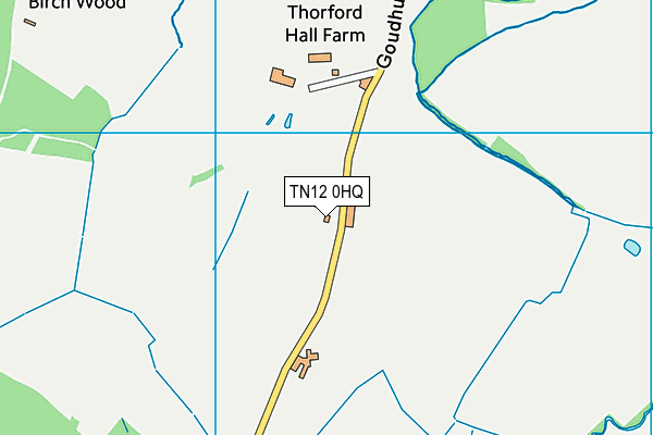 TN12 0HQ map - OS VectorMap District (Ordnance Survey)