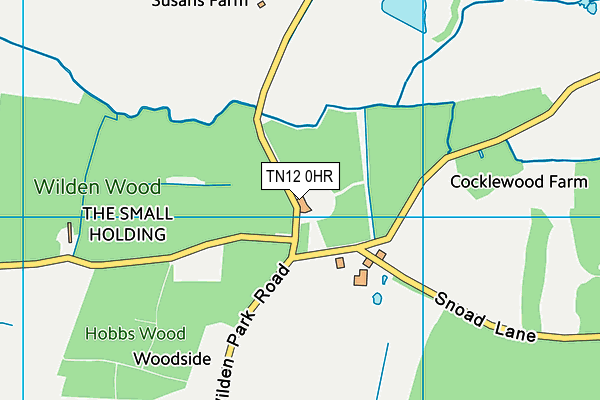 TN12 0HR map - OS VectorMap District (Ordnance Survey)