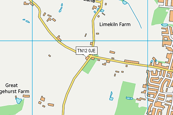 TN12 0JE map - OS VectorMap District (Ordnance Survey)