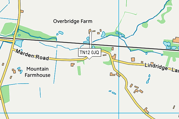 TN12 0JQ map - OS VectorMap District (Ordnance Survey)