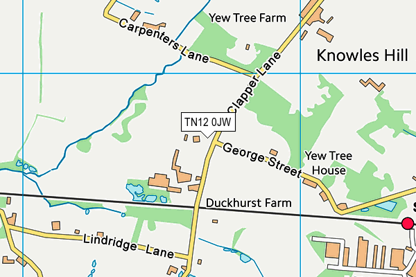 Village Golf Club map (TN12 0JW) - OS VectorMap District (Ordnance Survey)