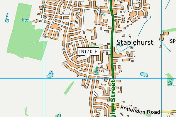 TN12 0LF map - OS VectorMap District (Ordnance Survey)