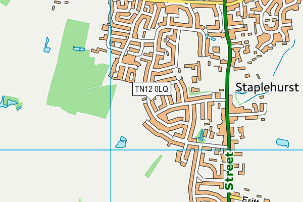 TN12 0LQ map - OS VectorMap District (Ordnance Survey)