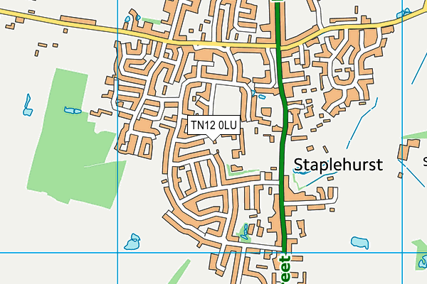 TN12 0LU map - OS VectorMap District (Ordnance Survey)