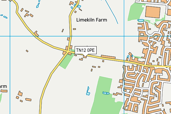 TN12 0PE map - OS VectorMap District (Ordnance Survey)
