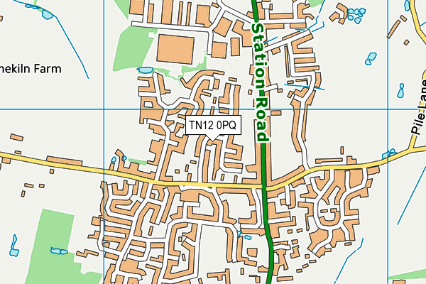 TN12 0PQ map - OS VectorMap District (Ordnance Survey)