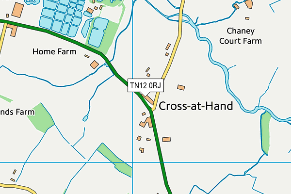 TN12 0RJ map - OS VectorMap District (Ordnance Survey)
