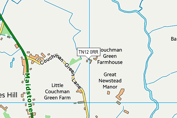 TN12 0RR map - OS VectorMap District (Ordnance Survey)
