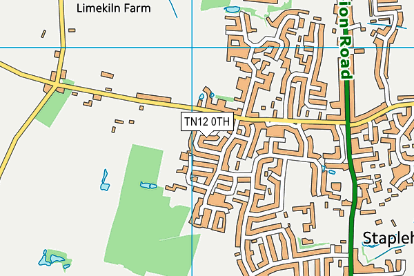 TN12 0TH map - OS VectorMap District (Ordnance Survey)