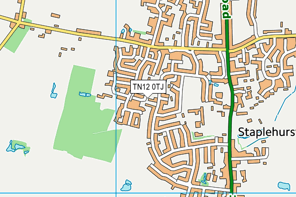 Map of TENTERDEN RAILWAY EQUIPMENT AND TRACTION COMPANY LIMITED at district scale