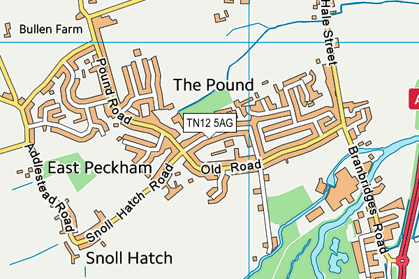TN12 5AG map - OS VectorMap District (Ordnance Survey)