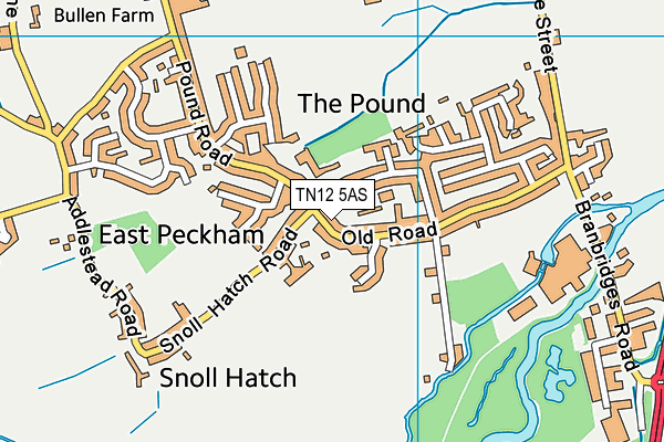 TN12 5AS map - OS VectorMap District (Ordnance Survey)