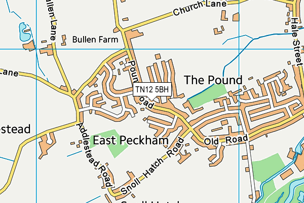 TN12 5BH map - OS VectorMap District (Ordnance Survey)