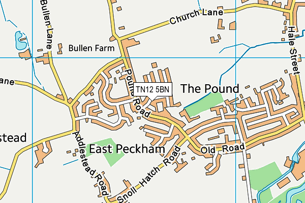 TN12 5BN map - OS VectorMap District (Ordnance Survey)