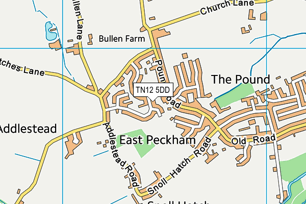 TN12 5DD map - OS VectorMap District (Ordnance Survey)