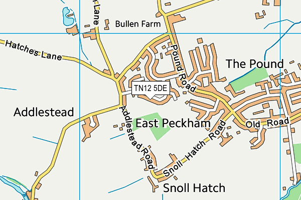 TN12 5DE map - OS VectorMap District (Ordnance Survey)