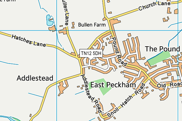 TN12 5DH map - OS VectorMap District (Ordnance Survey)