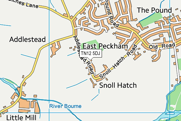 TN12 5DJ map - OS VectorMap District (Ordnance Survey)