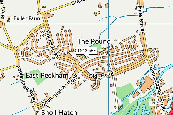 TN12 5EF map - OS VectorMap District (Ordnance Survey)