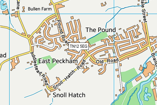 TN12 5EG map - OS VectorMap District (Ordnance Survey)