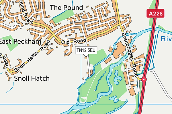 TN12 5EU map - OS VectorMap District (Ordnance Survey)
