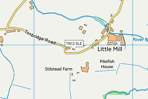 TN12 5LE map - OS VectorMap District (Ordnance Survey)