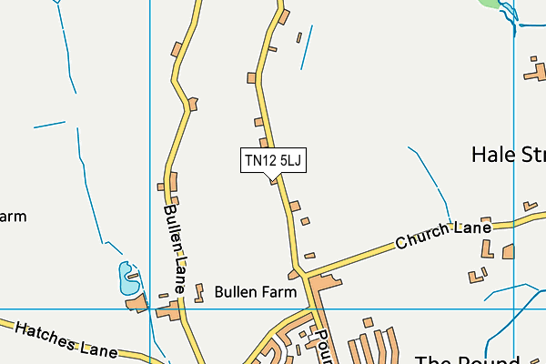 TN12 5LJ map - OS VectorMap District (Ordnance Survey)