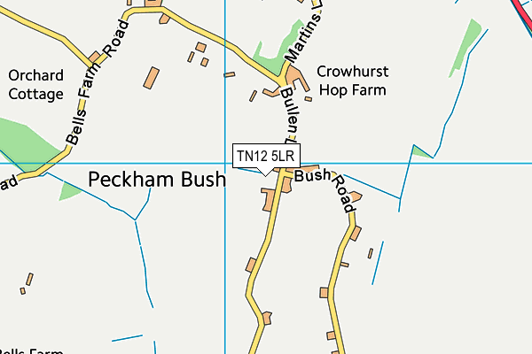 TN12 5LR map - OS VectorMap District (Ordnance Survey)