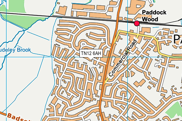 TN12 6AH map - OS VectorMap District (Ordnance Survey)