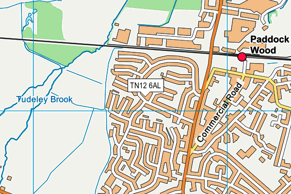 TN12 6AL map - OS VectorMap District (Ordnance Survey)