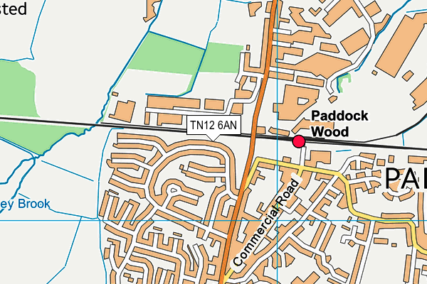 TN12 6AN map - OS VectorMap District (Ordnance Survey)