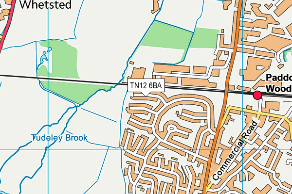 TN12 6BA map - OS VectorMap District (Ordnance Survey)