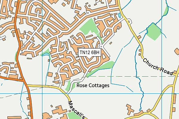 TN12 6BH map - OS VectorMap District (Ordnance Survey)